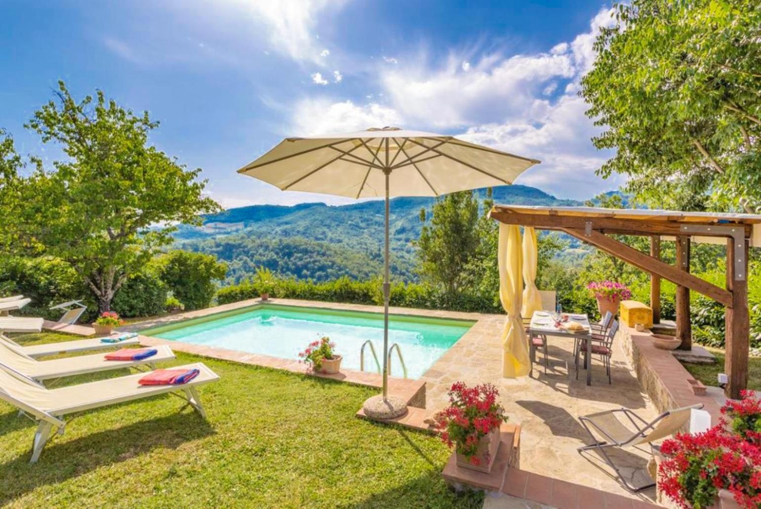 Villa Il Castello Ortignano Raggiolo Kültér fotó